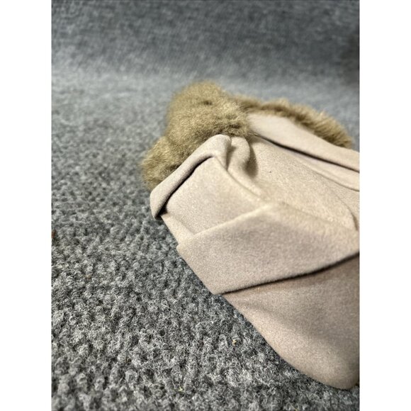 Vintage 1950s Ladies Hat M.E. Cain Hannigan Brockton Mass Fur Front Winter - Picture 6 of 8